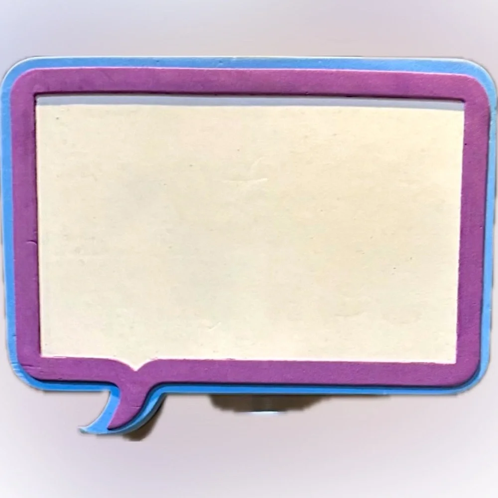 VTG MAGNETIC DRY ERASE LOCKER REFRIGERATOR MESSAGE WHITEBOARD PURPLE BLUE SCHOOL